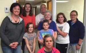 Local Missions group posing for photo at Bath Area Food Bank